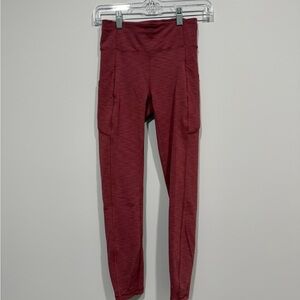 lululemon athletica Maroon Leggings